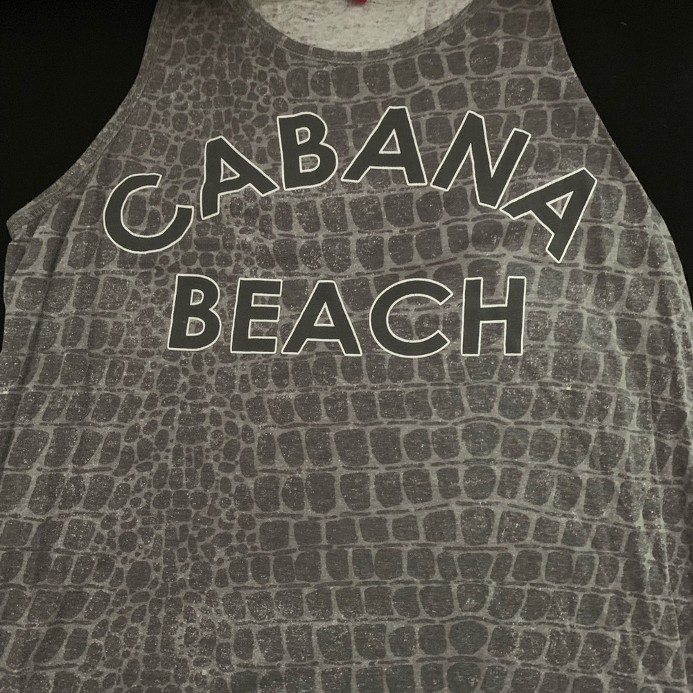 Cabana Beach Snakeskin Print Tank